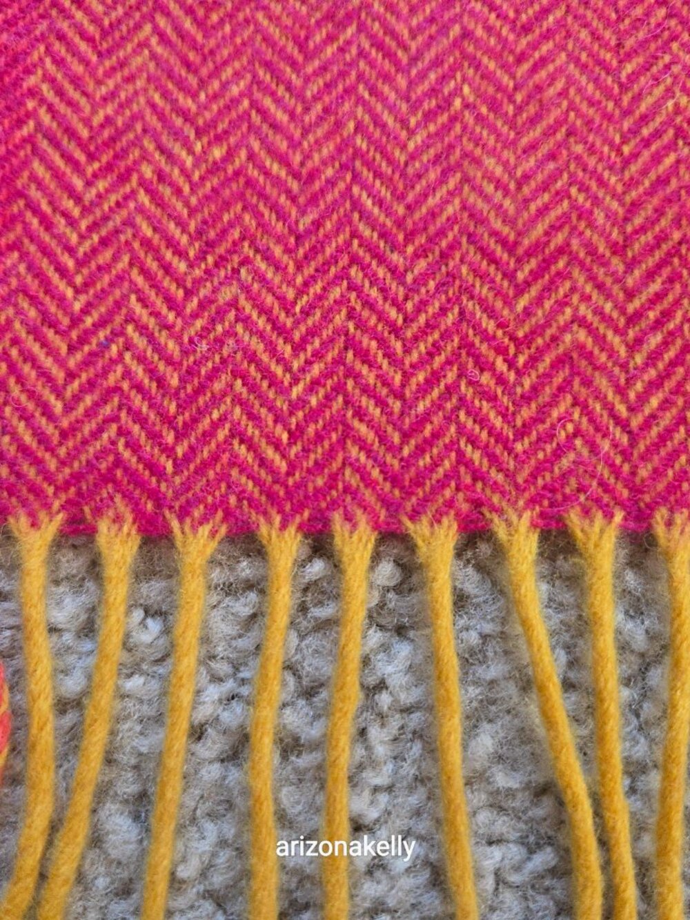 NWT Avoca Lambswool Throw Lap Blanket/Baby Wrap Multicolor Herringbone Ireland - Picture 8 of 11